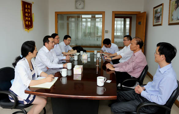 2015年6月4日，中國銀行常州分行行長程祥一行來上上電纜調(diào)研