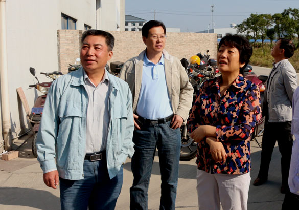 10月14日，溧陽(yáng)市領(lǐng)導(dǎo)來(lái)上上電纜調(diào)研