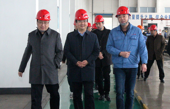 2020年12月8日，廣德市市委常委、常務(wù)副市長(zhǎng)邱鐵軍一行來上上電纜考察